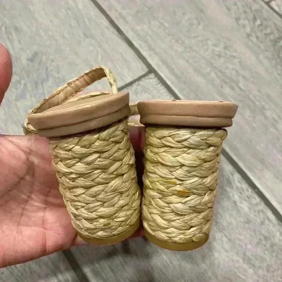 Target A New Day Rafia Block Heel Sandals Size 6 - Picture 4 of 4